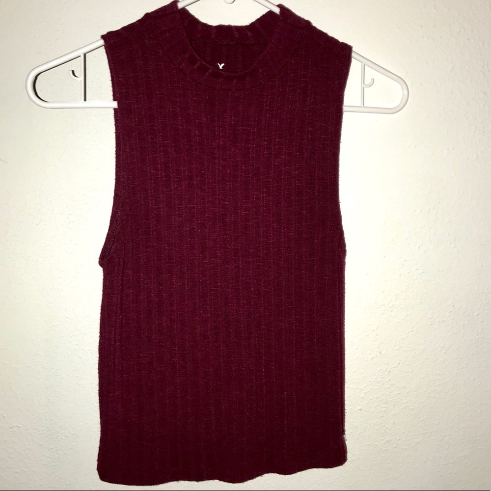 American Eagle cropped dressy tank